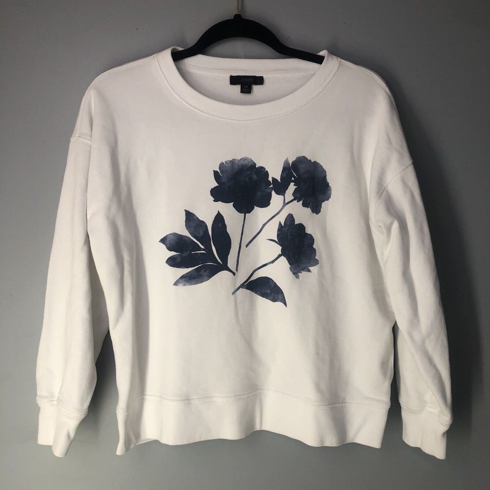 J.Crew Sweater White Knit Cotton Crew Women's XSMALL White - Picture 3 of 15